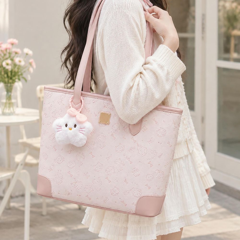 Pink Cat Tote Bag alternate view