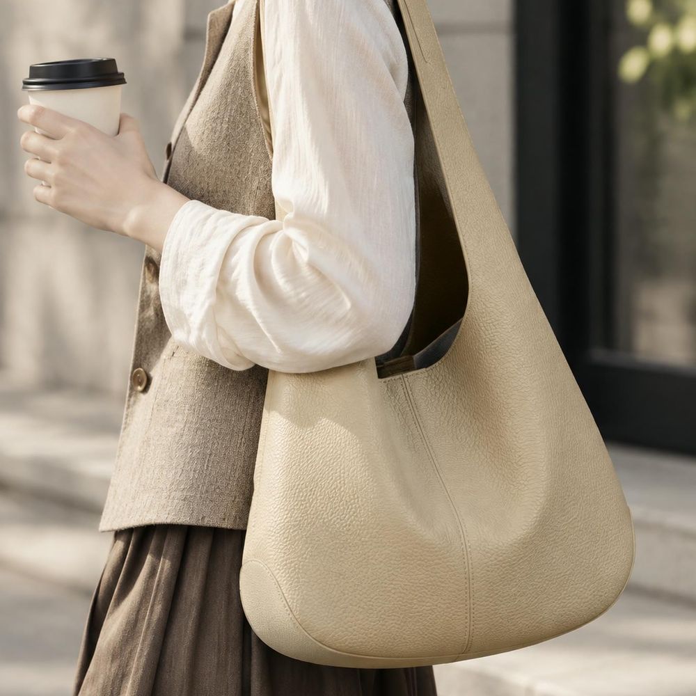 Leather Hobo Tote alternate view